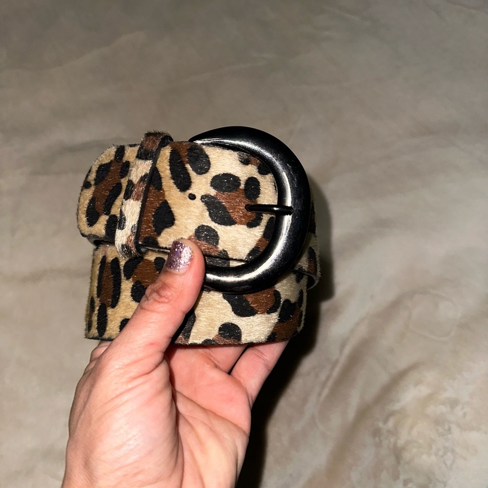 Leopard Print Belt - Picture 3 of 9
